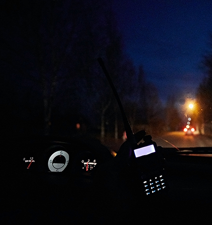 First responder on night shift